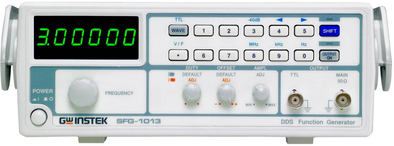 GW Instek SFG-1013 Funktionsgenerator netzbetrieben 0.1 Hz - 3 MHz 1-Kanal Dreieck, Rechteck, Sinus