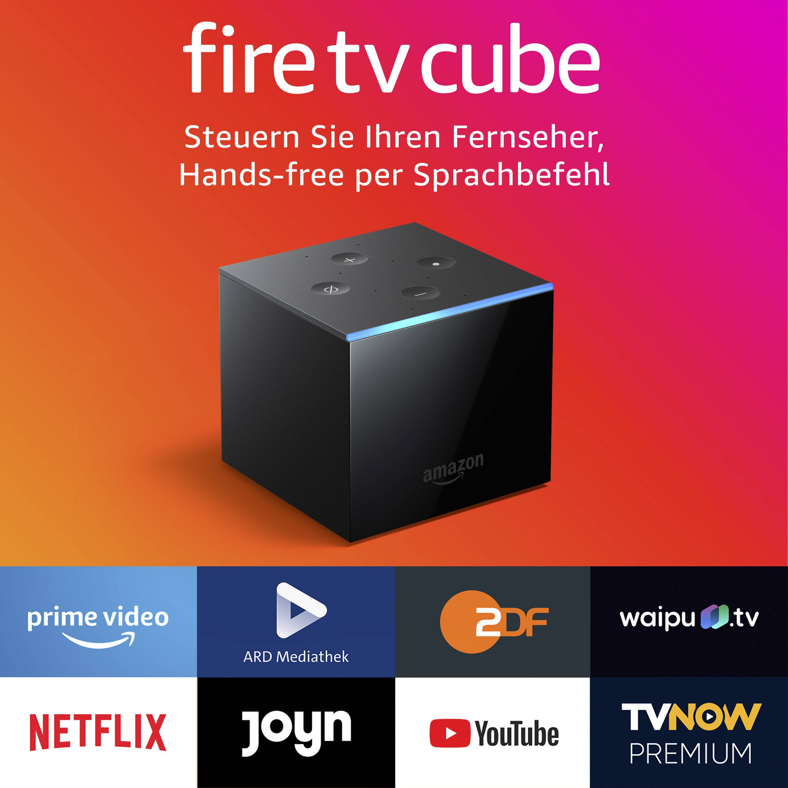 Amazon Fire TV Cube Streaming Box mit Alexa Sprachfernbedienung