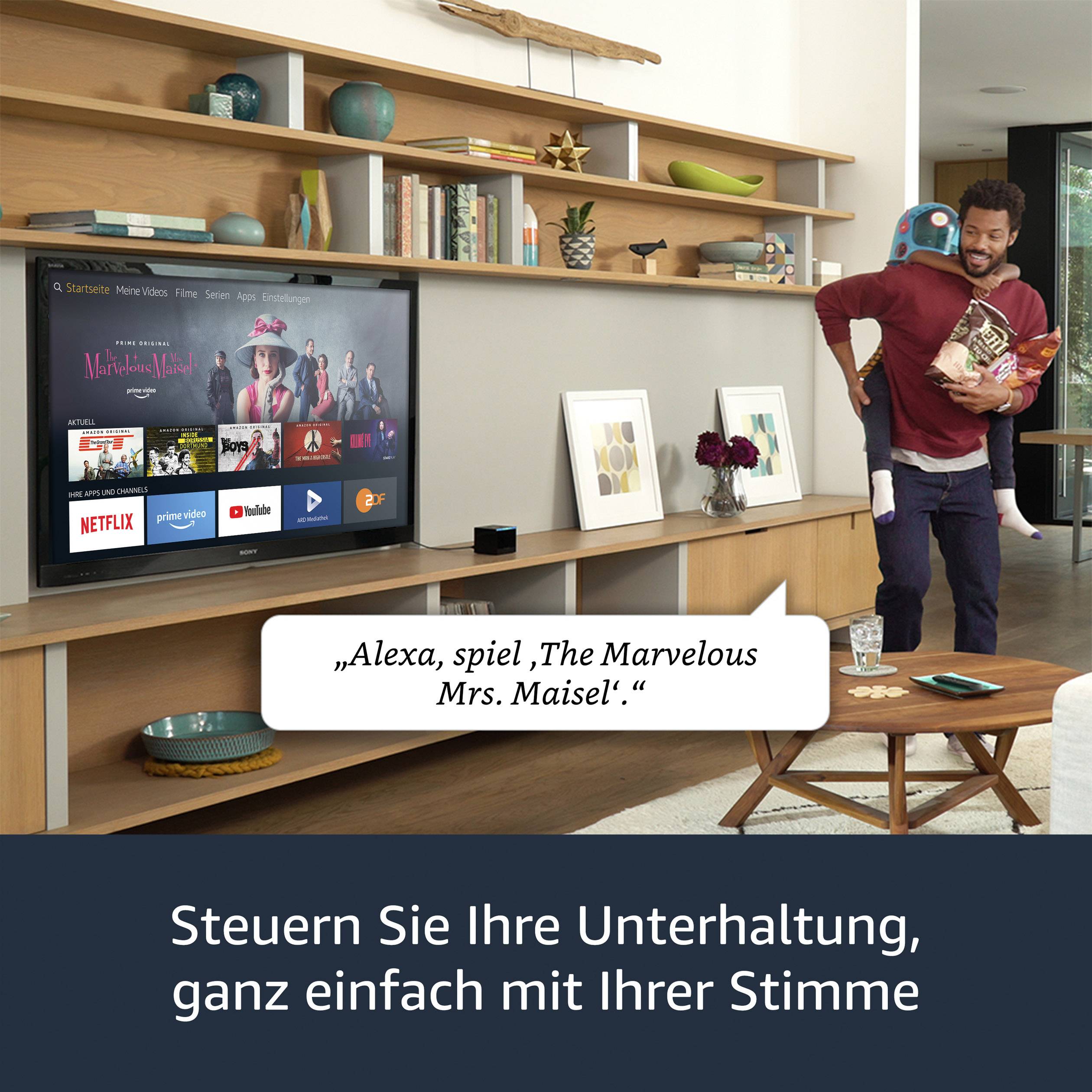 Amazon Fire TV Cube Streaming Box mit Alexa Sprachfernbedienung