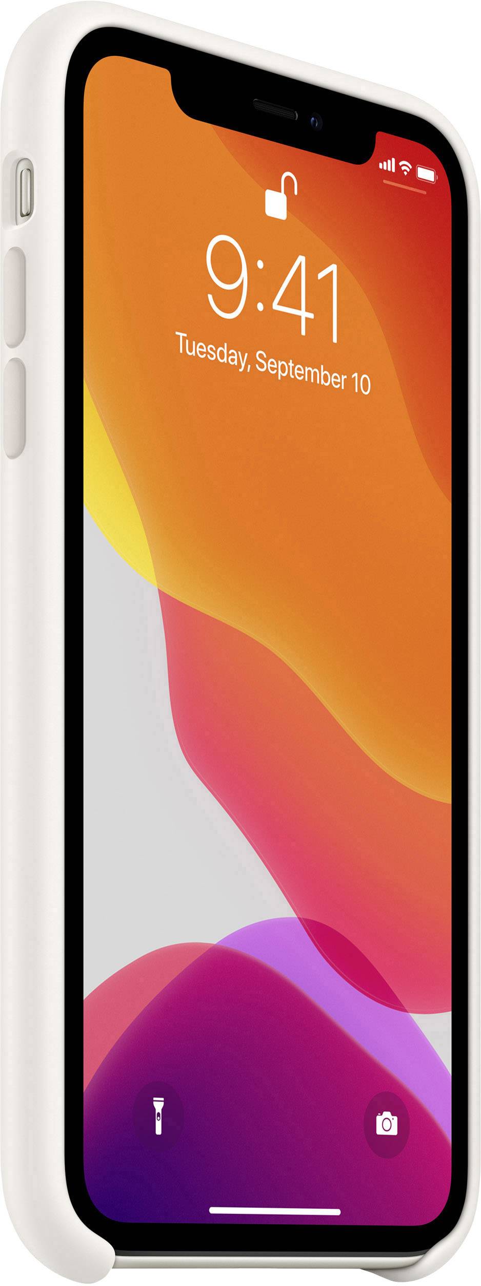 Apple Silikon Case Apple iPhone 11 Weiß MWVX2ZM/A