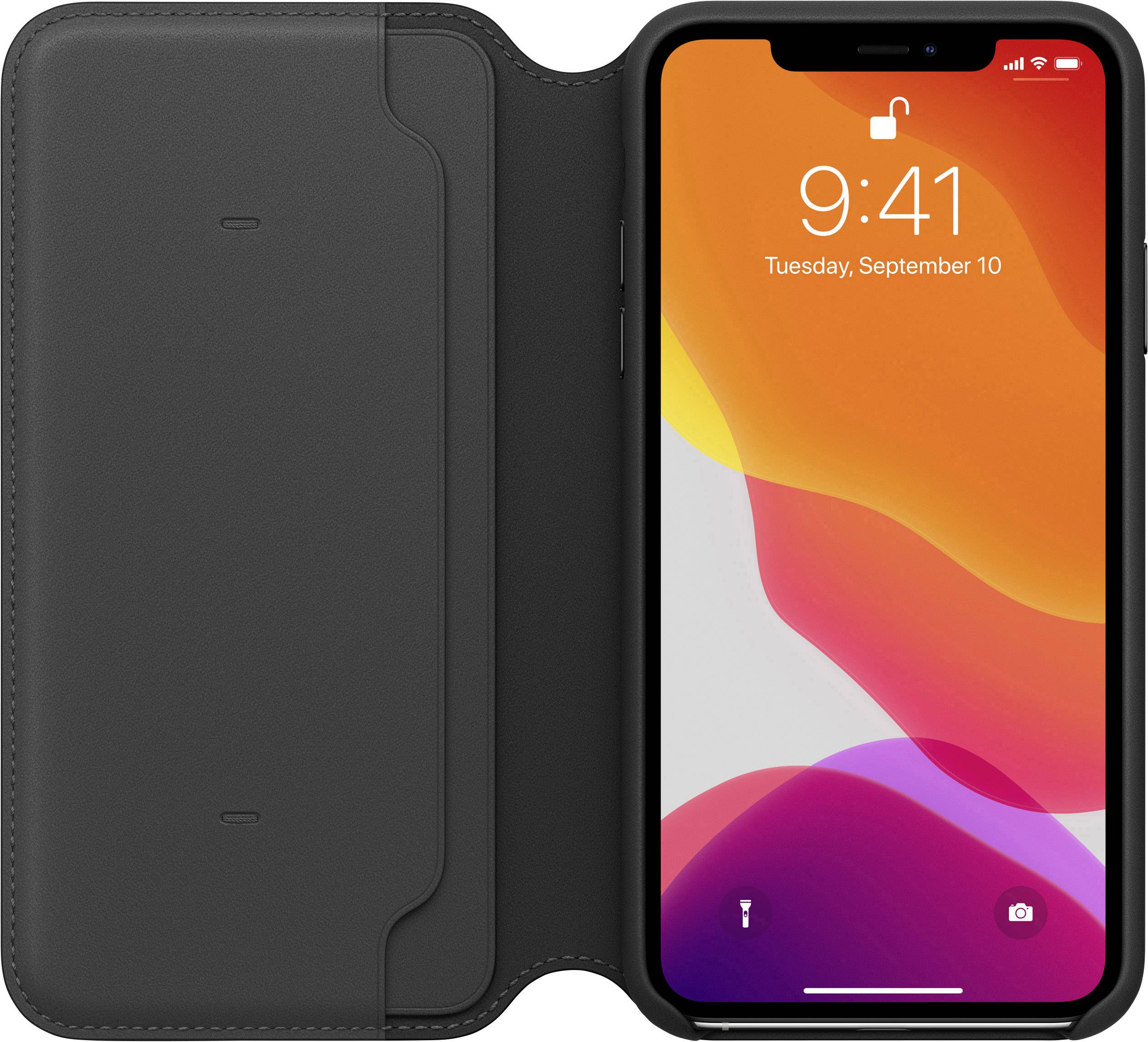 Apple Leder Folio iPhone 11 Pro Max Schwarz