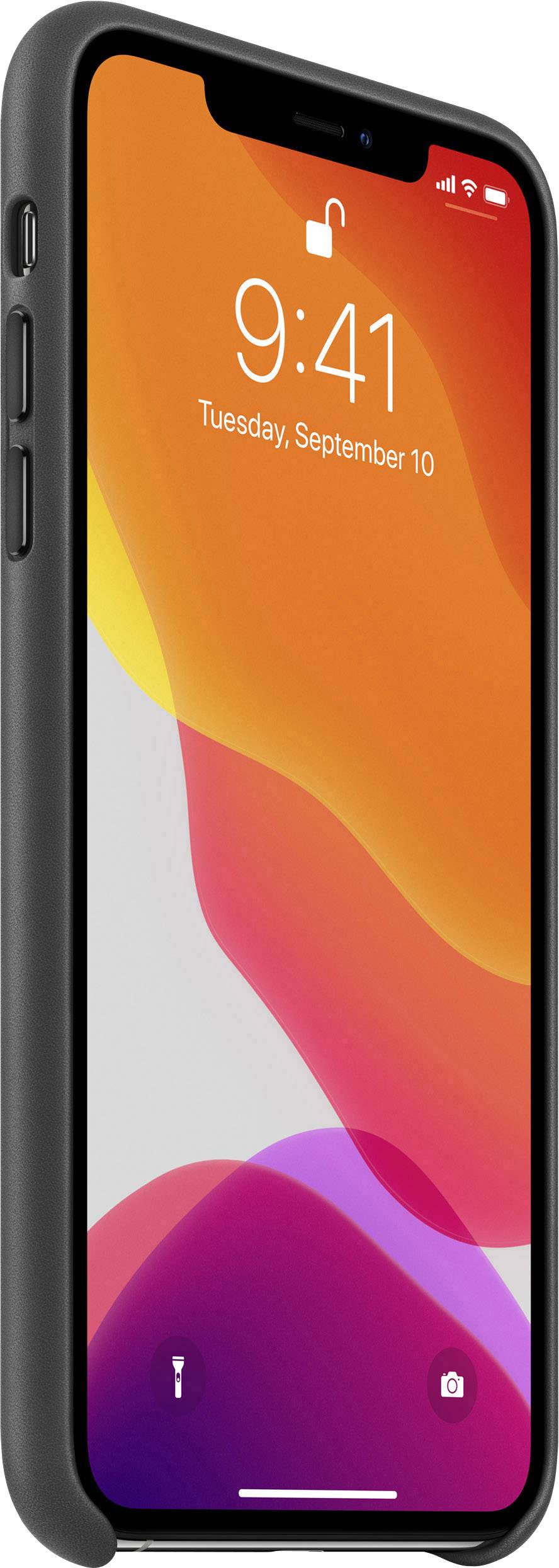 Apple - MX0E2ZM/A - iPhone 11 Pro Max - Original Leder Schutzhülle - Schwarz - Case - Cover