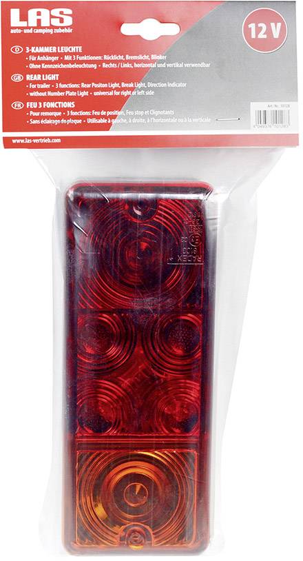LAS Anhänger-Beleuchtungsset Blinker, Bremslicht, Rückleuchte hinten, links, rechts 12 V