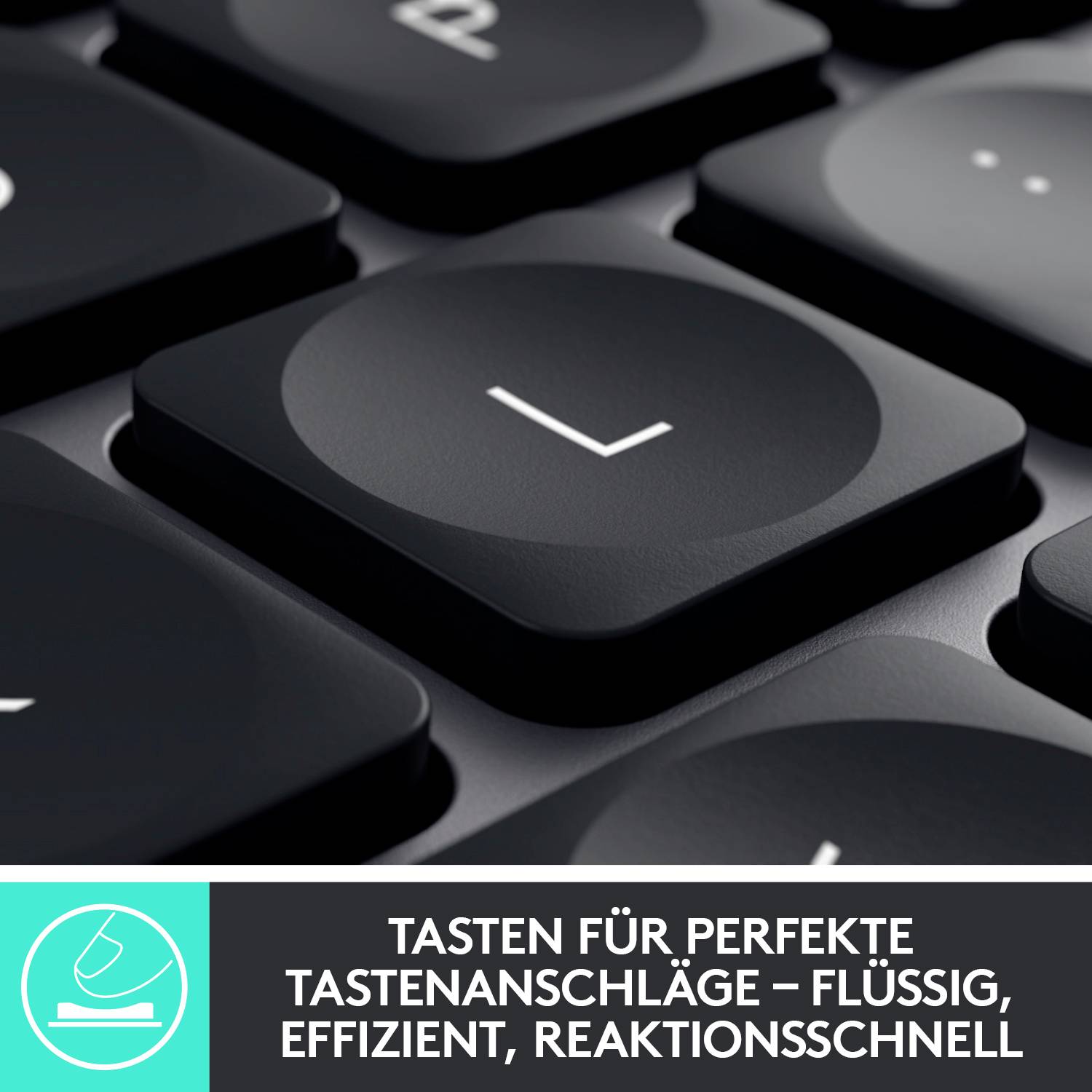 Logitech MX Keys Plus Bluetooth® Tastatur Deutsch, QWERTZ, Windows® Graphit Beleuchtet, Ergonomisch