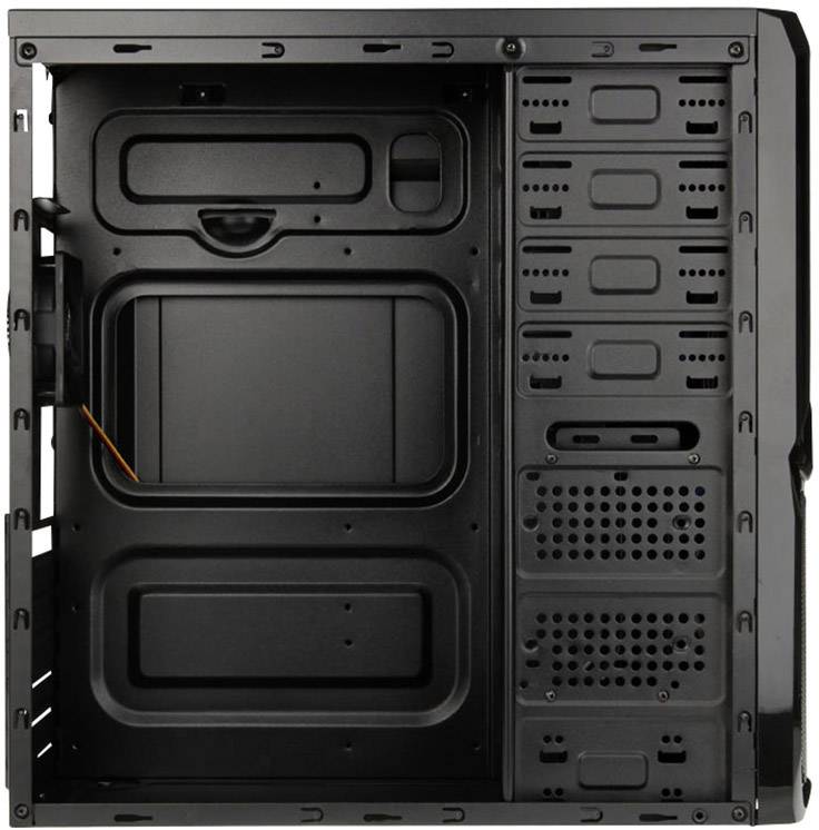 AeroCool V3X Advance Black Edition Midi-Tower Gehäuse Schwarz 2 Vorinstallierte LED Lüfter