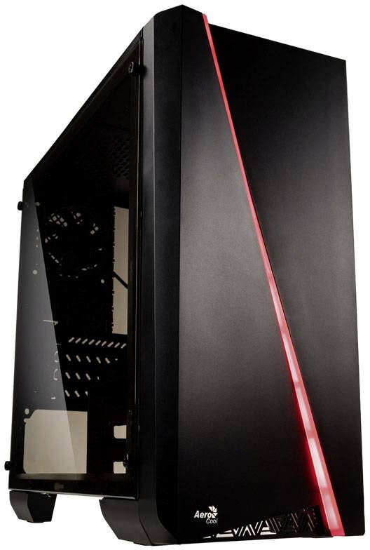 AeroCool Cylon Mini RGB Midi-Tower PC-Gehäuse Schwarz 1 vorinstallierter Lüfter