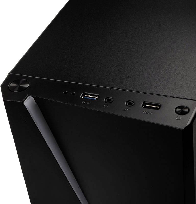 AeroCool Cylon Mini RGB Midi-Tower PC-Gehäuse Schwarz 1 vorinstallierter Lüfter