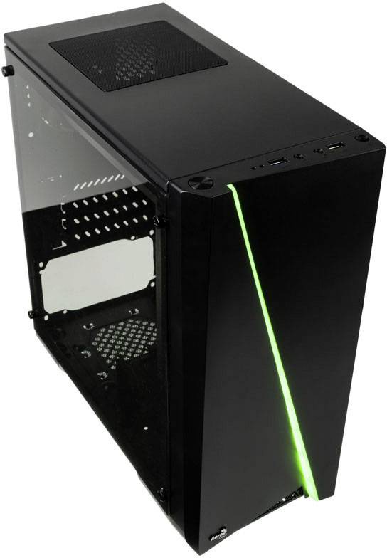 AeroCool Cylon Mini RGB Midi-Tower PC-Gehäuse Schwarz 1 vorinstallierter Lüfter