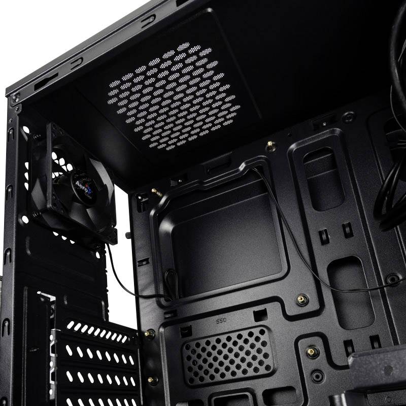 AeroCool Cylon Mini RGB Midi-Tower PC-Gehäuse Schwarz 1 vorinstallierter Lüfter