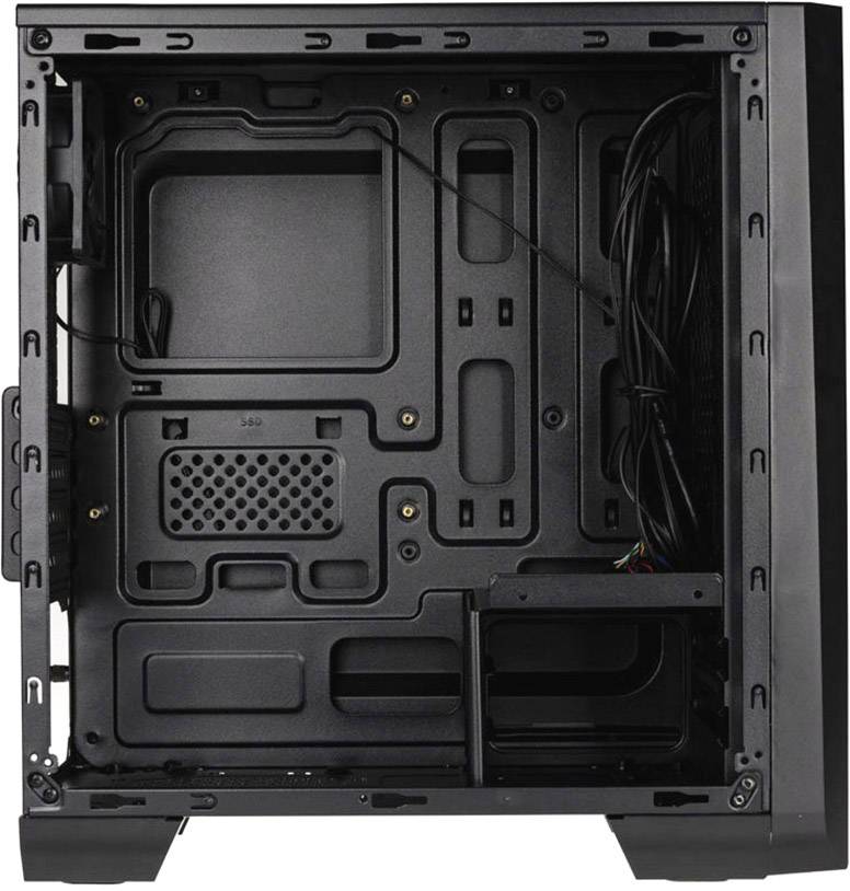 AeroCool Cylon Mini RGB Midi-Tower PC-Gehäuse Schwarz 1 vorinstallierter Lüfter