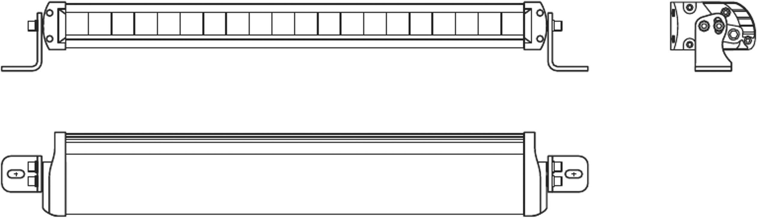 OSRAM Fernscheinwerfer LEDDL104-SP LEDriving LIGHTBAR FX500-SP LED vorne (B x H x T) 564 x 77 x 93.