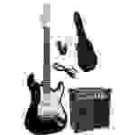 Vision Guitar VG 15 E-Gitarren-Set Schwarz inkl. Tasche, inkl. Verstärker