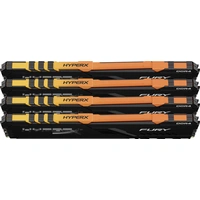 HyperX PC-Arbeitsspeicher Kit Fury RGB HX424C15FB3AK4/32 32GB 4 x 8GB DDR4-RAM 2400MHz CL 15-15-15 HyperX PC-Arbeitsspeicher Kit Fury RGB HX424C15FB3AK4/32 32GB 4 x 8GB DDR4-RAM 2400MHz CL 15-15-15