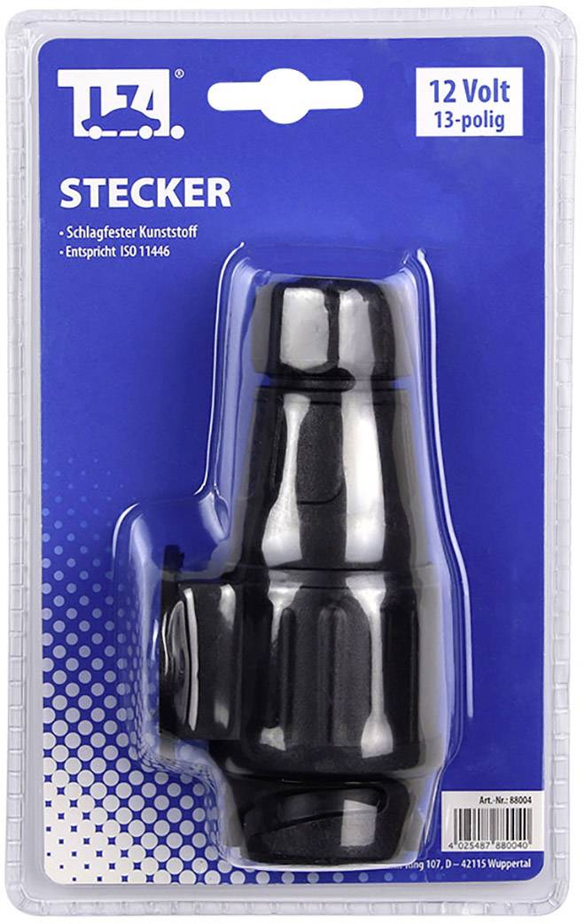 TFA Stecker 88004 Anhänger Stecker [ - Stecker 13polig] Kunststoff