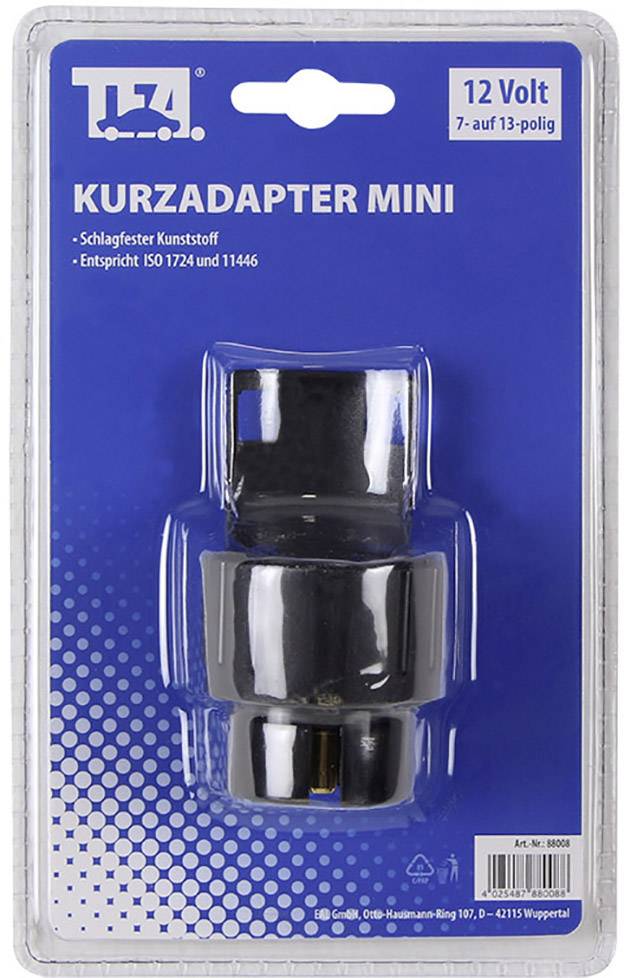 TFA Stecker 88008 Anhänger Adapter [Steckdose 7polig - ] Kunststoff