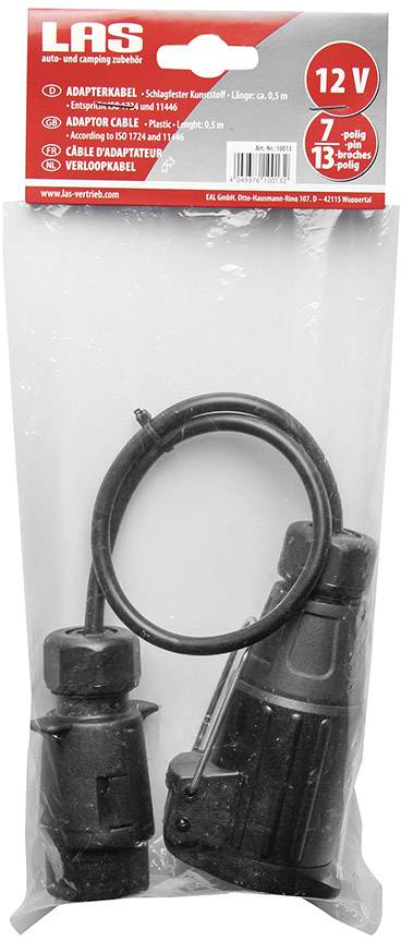 LAS 10013 Anhänger Adapter [Stecker 13polig - ] Kunststoff