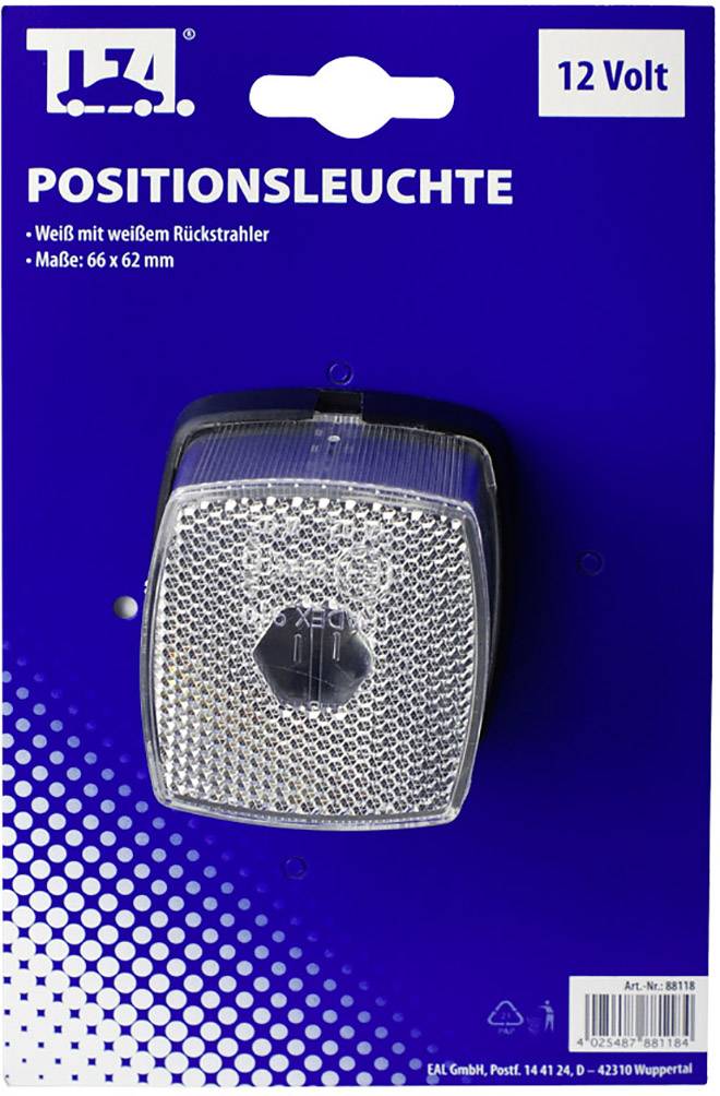 TFA Stecker Anhänger-Beleuchtungsset Positionslicht vorne, rechts, links 12V