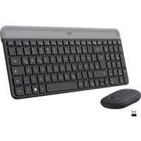 Logitech MK470 Slim Funk Tastatur, Maus-Set Deutsch, QWERTZ Graphit Logitech MK470 Slim Funk Tastatur, Maus-Set Deutsch, QWERTZ Graphit