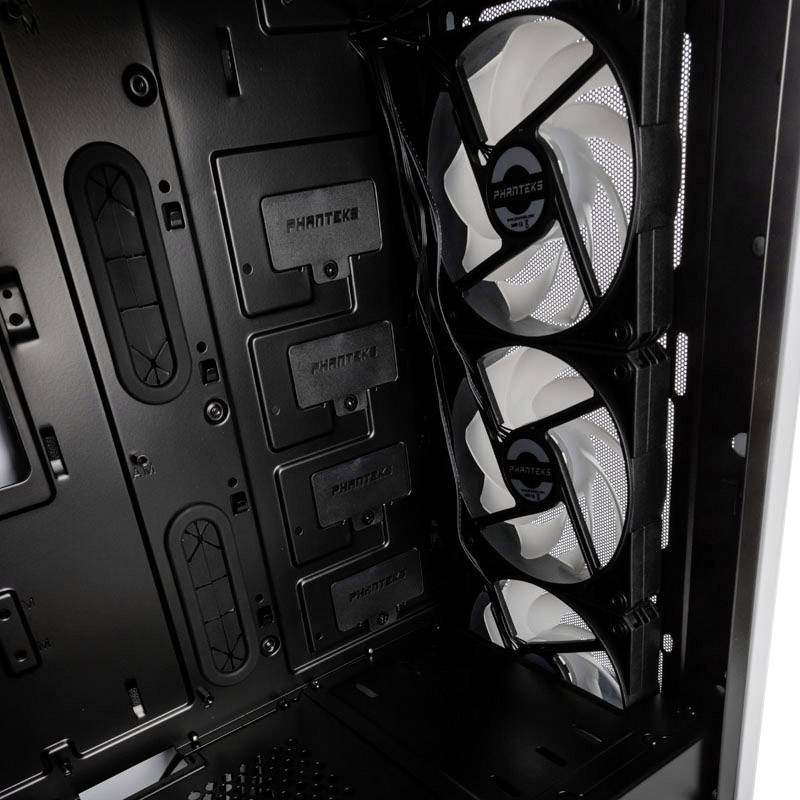 Phanteks Eclipse P400A DRGB Midi-Tower PC-Gehäuse Weiß, Schwarz 3 Vorinstallierte LED Lüfter, Seitenfenster, Staubfilter