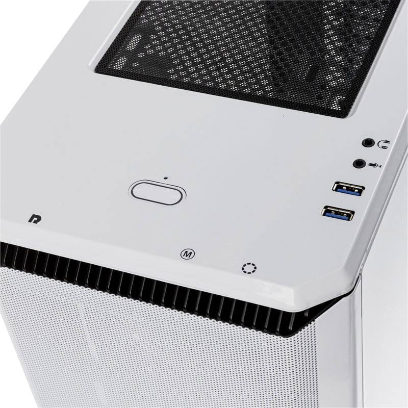 Phanteks Eclipse P400A DRGB Midi-Tower PC-Gehäuse Weiß, Schwarz 3 Vorinstallierte LED Lüfter, Seitenfenster, Staubfilter