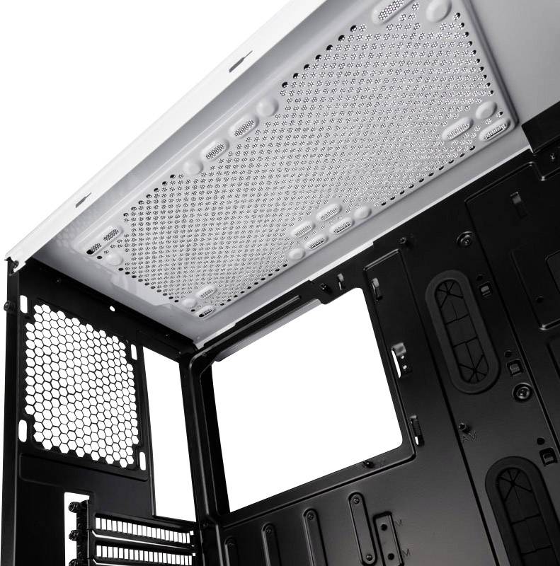 Phanteks Eclipse P400A DRGB Midi-Tower PC-Gehäuse Weiß, Schwarz 3 Vorinstallierte LED Lüfter, Seitenfenster, Staubfilter