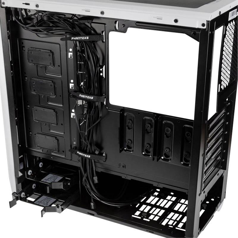 Phanteks Eclipse P400A DRGB Midi-Tower PC-Gehäuse Weiß, Schwarz 3 Vorinstallierte LED Lüfter, Seitenfenster, Staubfilter