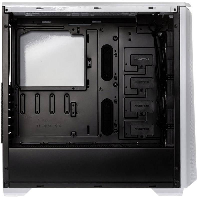 Phanteks Eclipse P400A DRGB Midi-Tower PC-Gehäuse Weiß, Schwarz 3 Vorinstallierte LED Lüfter, Seitenfenster, Staubfilter