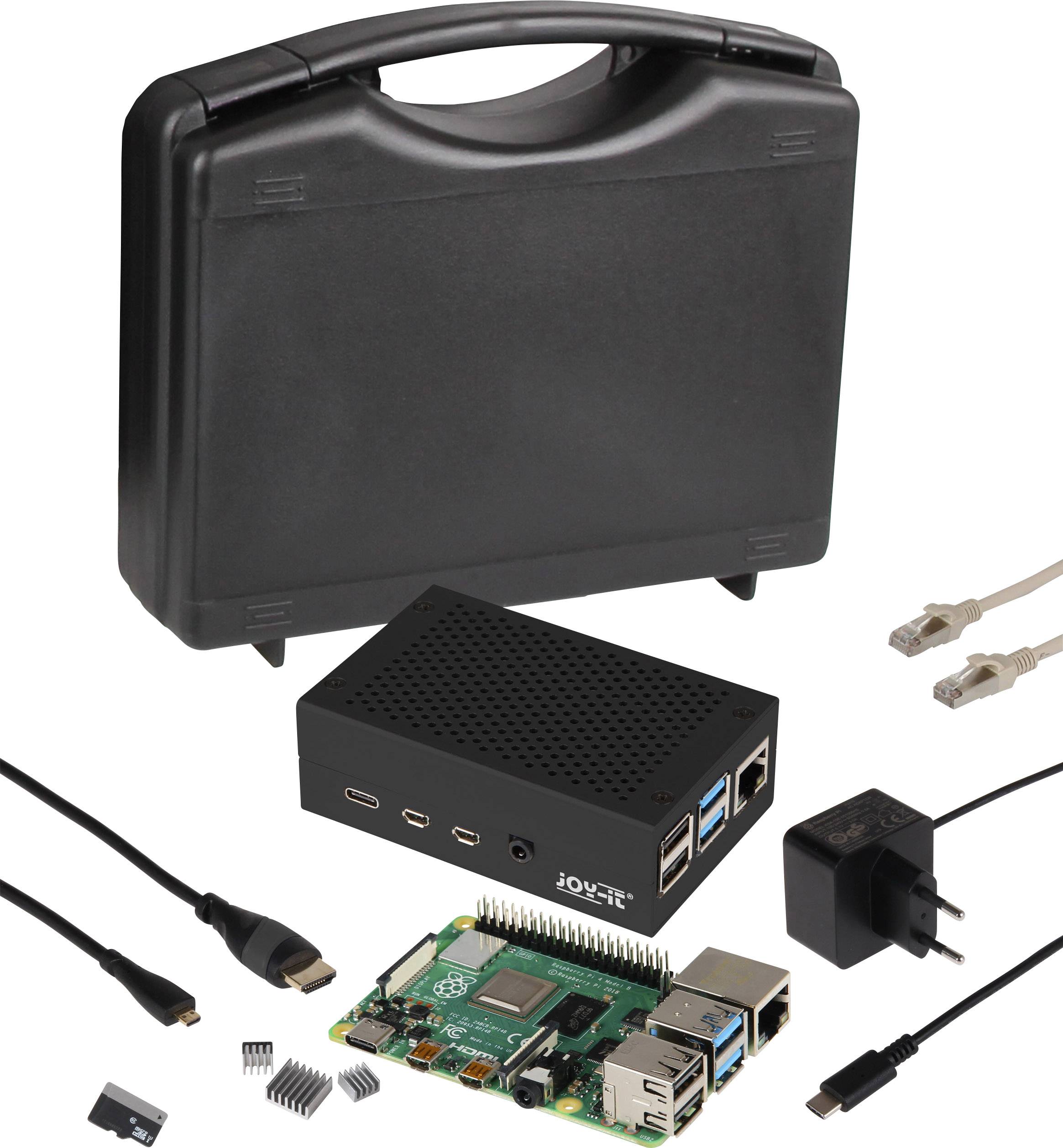 Joy-it Advanced Set Raspberry Pi® 4 B 2 GB 4 x 1.5 GHz inkl. Netzteil, inkl. Kühlkörper, inkl. HDM