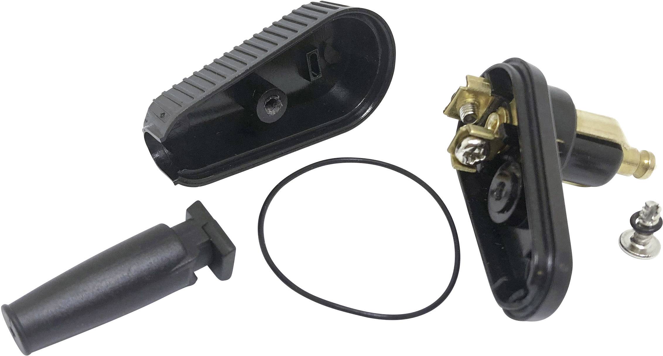 BAAS DIN-Winkelstecker mit Spritzschutz Belastbarkeit Strom max.=8A