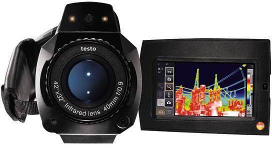 Testo 0563 0890 X1 Wärmebildkamera -30 bis +650°C 640 x 480 Pixel 33Hz integrierte Digitalkamera