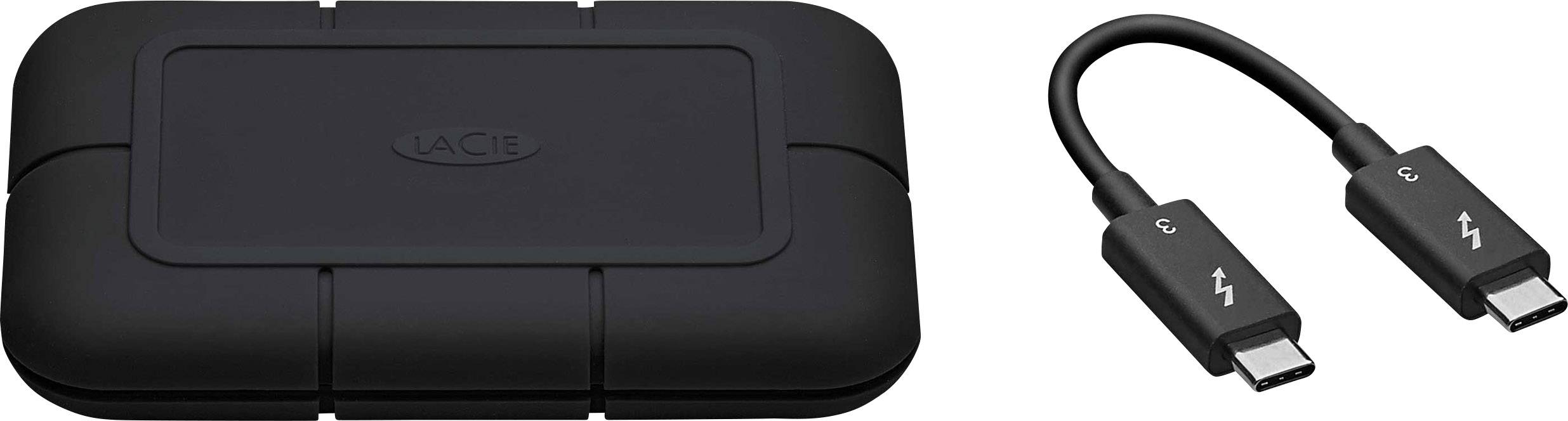 LaCie Rugged® SSD PRO 2 TB Externe SSD Thunderbolt 3 Schwarz STHZ2000800