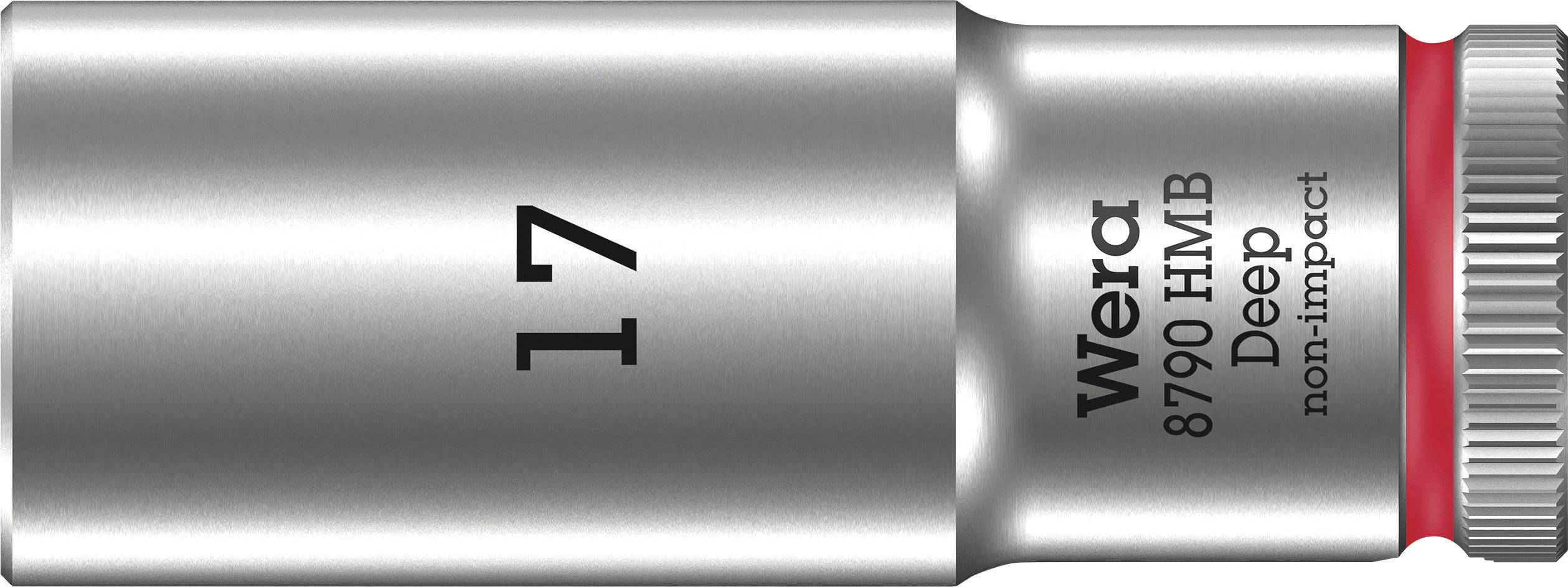 Metall-Steckschlüssel mit der Aufschrift 'Wera 8790 HMB Deep non-impact' und der Zahl '17'. Er ist für den professionellen Gebrauch ausgelegt.