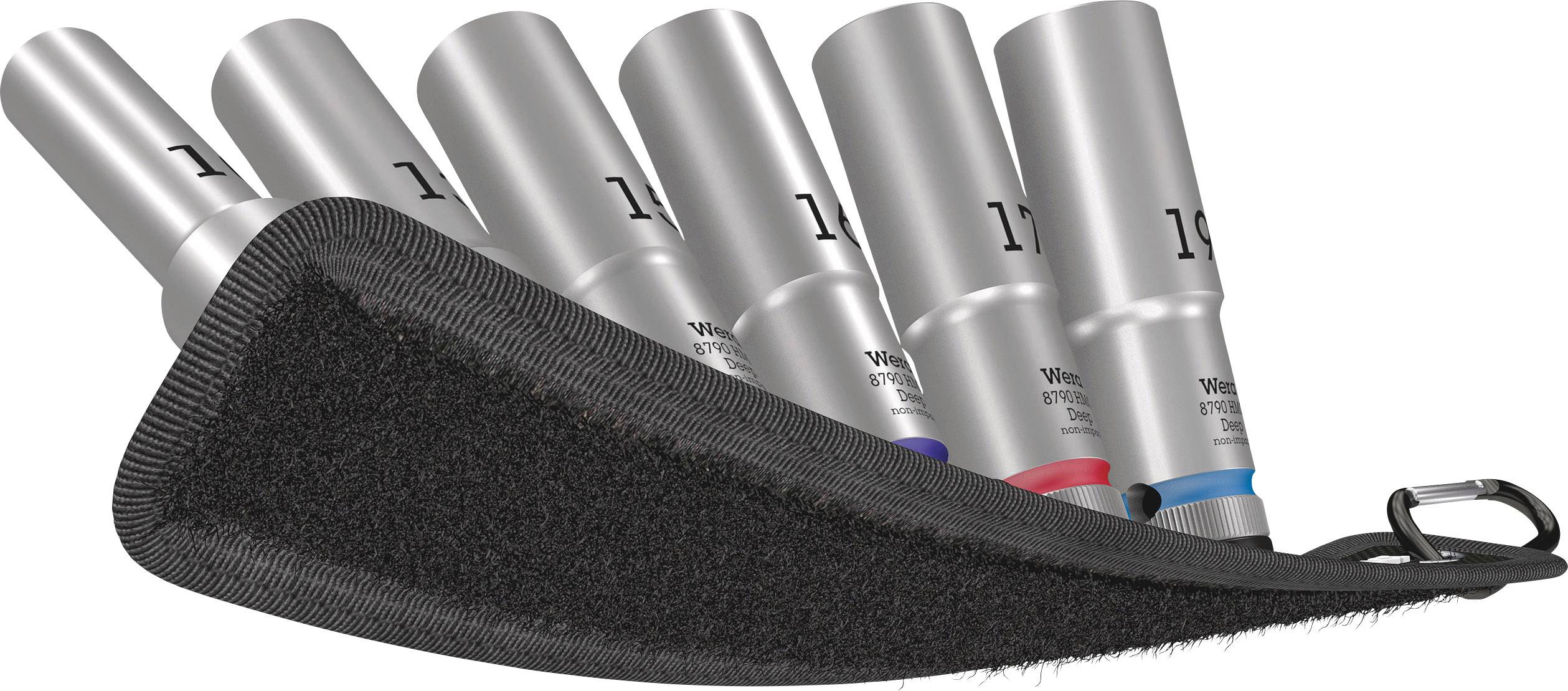 Wera Belt C Deep 1 Steckschlüsseleinsatz-Set 1/2" 6teilig 05004565001