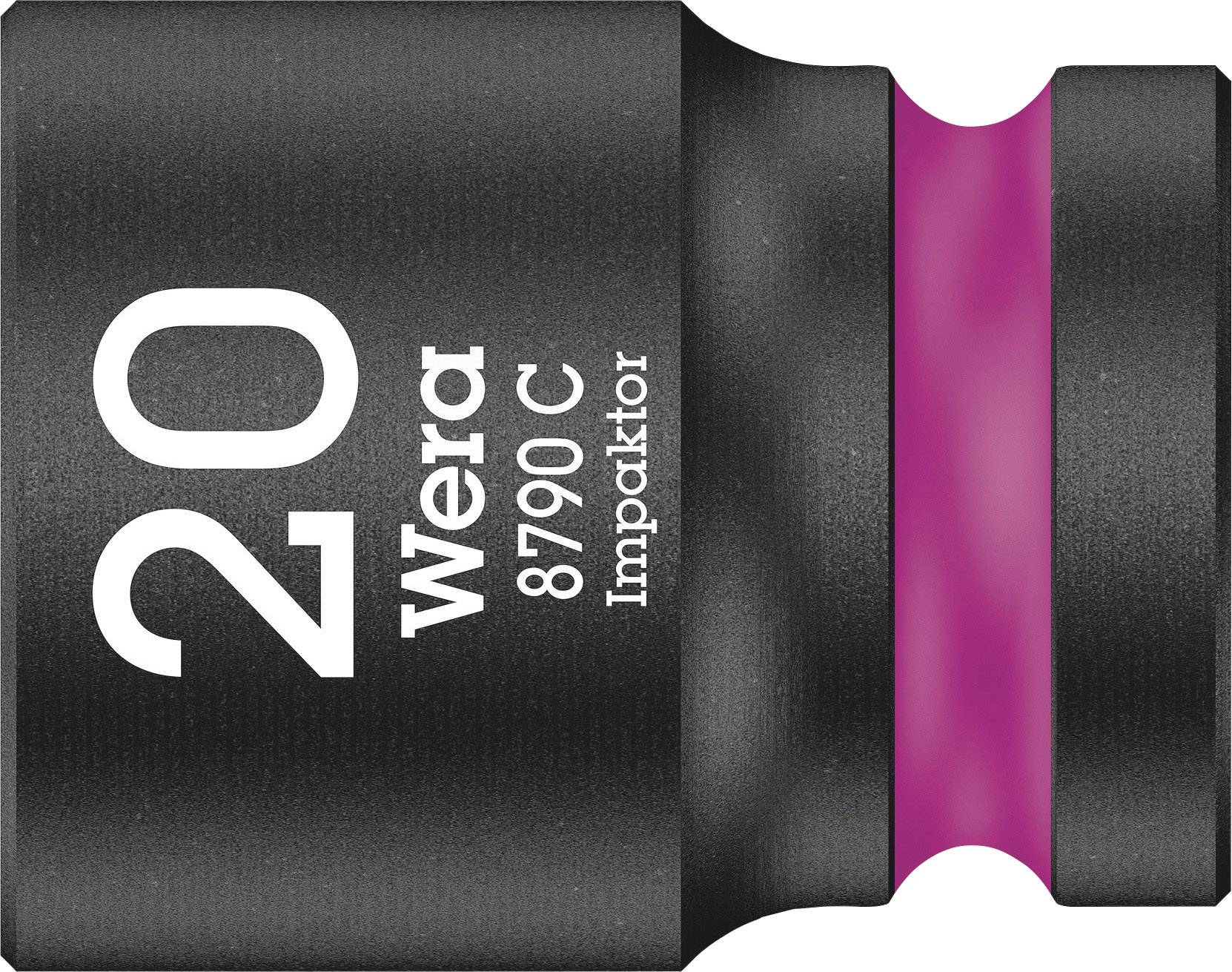 Bit von Wera mit der Beschriftung '20 Wera 8790 C Impaktor'. Schwarzes, robustes Design mit pinkfarbenen Akzenten.