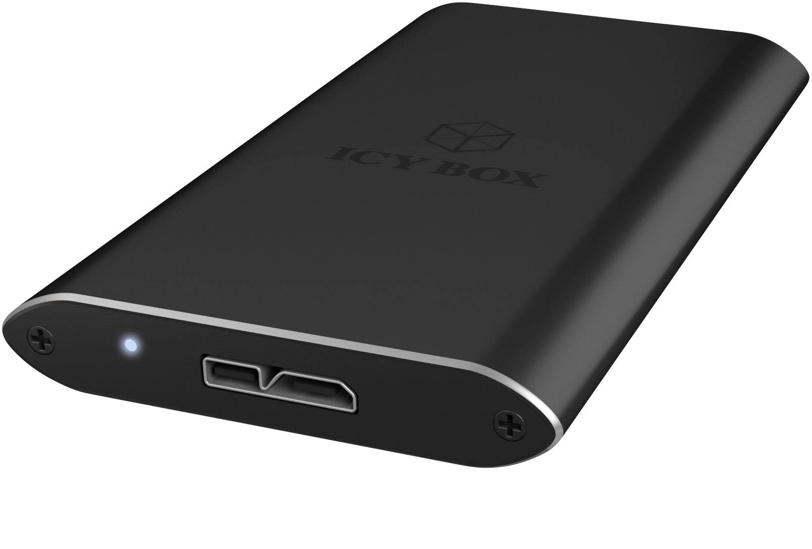 ICY BOX mSATA-Festplatten-Gehäuse USB-A (USB 3.2 Gen 1) mSATA SATA SSD IB-182aMU3