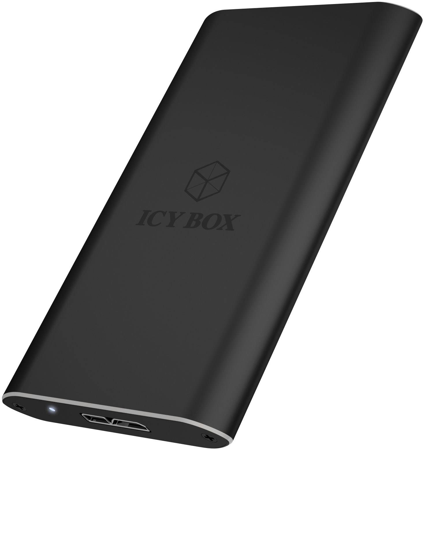 ICY BOX mSATA-Festplatten-Gehäuse USB-A (USB 3.2 Gen 1) mSATA SATA SSD IB-182aMU3