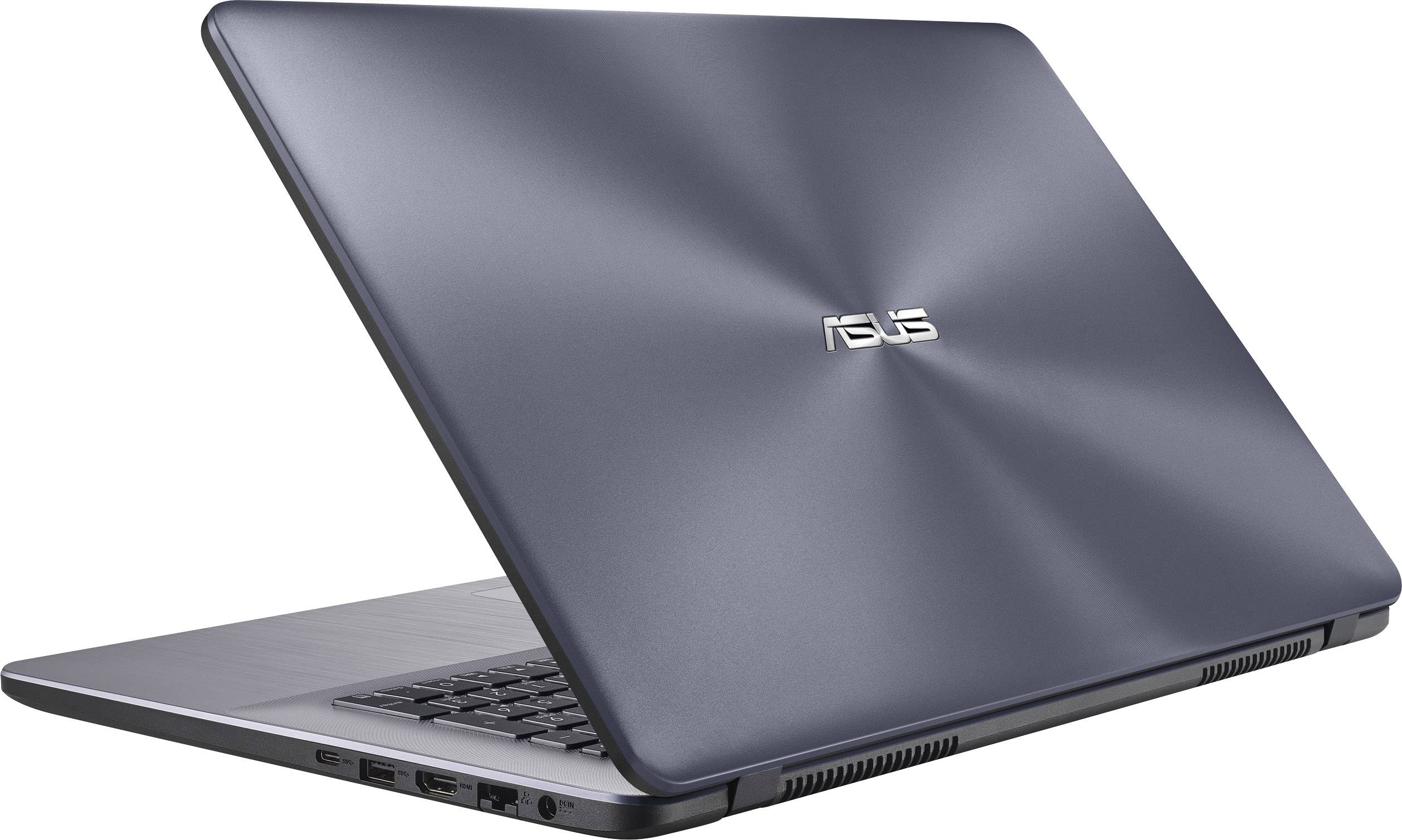 Asus F705QA-BX140T 43.9cm (17.3 Zoll) Notebook AMD A12 A12-9720P 8GB 256GB SSD AMD Radeon R7 Windows® 10 Home Grau