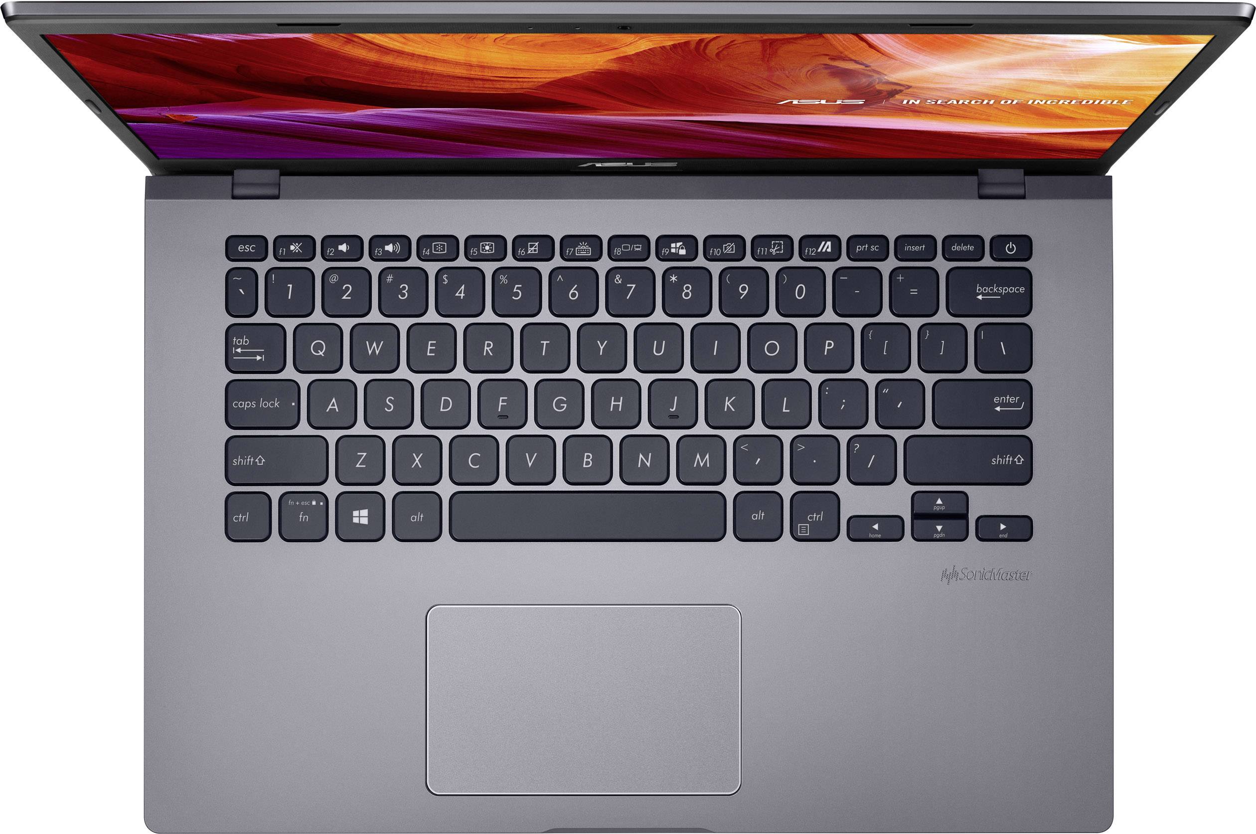 Asus F409FA-EK160T 35.6cm (14 Zoll) Notebook Intel Core i5 i5-8265U 8GB 256GB SSD Intel UHD Graphics 620 Windows® 10 Home Grau