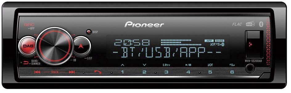 Pioneer MVH-S520DAB Autoradio DAB+ Tuner, Bluetooth®-Freisprecheinrichtung, AppRadio