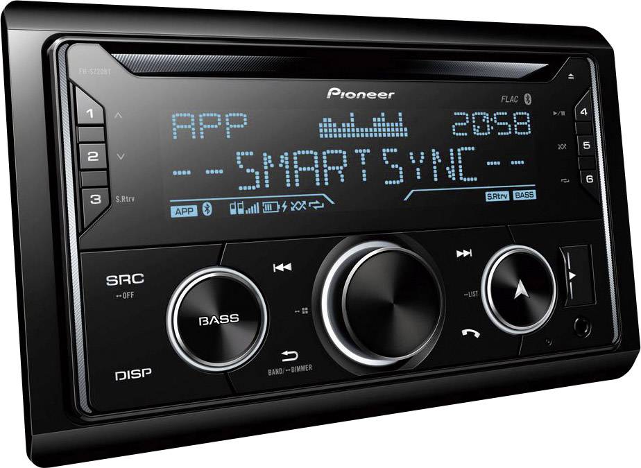 Pioneer FH-S720BT Doppel-DIN Autoradio Bluetooth®-Freisprecheinrichtung, AppRadio