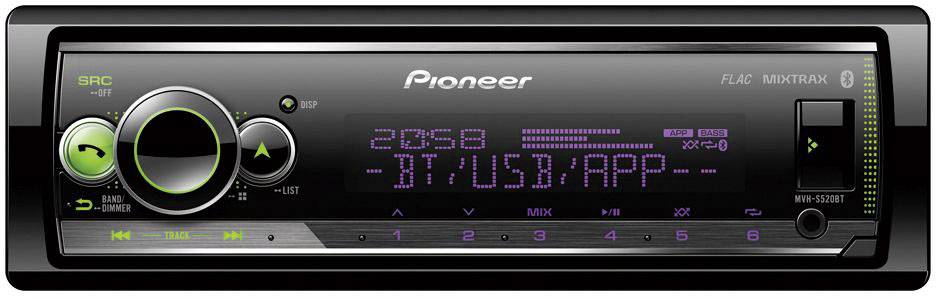 Pioneer MVH-S520BT Autoradio Bluetooth®-Freisprecheinrichtung, AppRadio