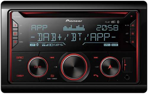 Pioneer FH S820DAB Doppel DIN Autoradio DAB Tuner, Bluetooth® Freisprecheinrichtung, AppRadio  - Onlineshop Voelkner