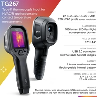 FLIR TG267 Wärmebildkamera -25 bis +380 °C 160 x 120 Pixel 8.7 Hz MSX® FLIR TG267 Wärmebildkamera -25 bis +380 °C 160 x 120 Pixel 8.7 Hz MSX®