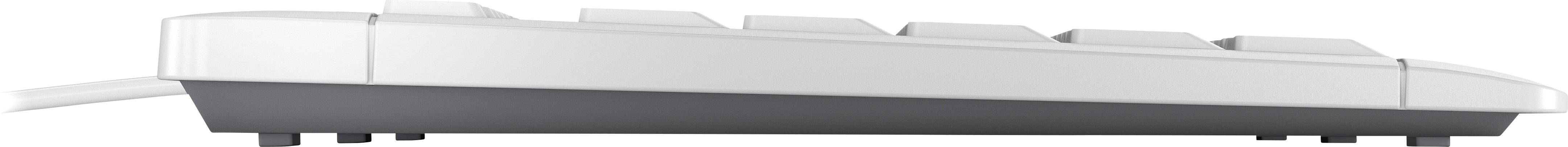 CHERRY Stream USB Tastatur Deutsch, QWERTZ Hellgrau
