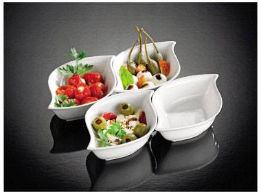 Esmeyer Servierschale JOLIE 302-071 Porzellan weiß 4 St./Pack.