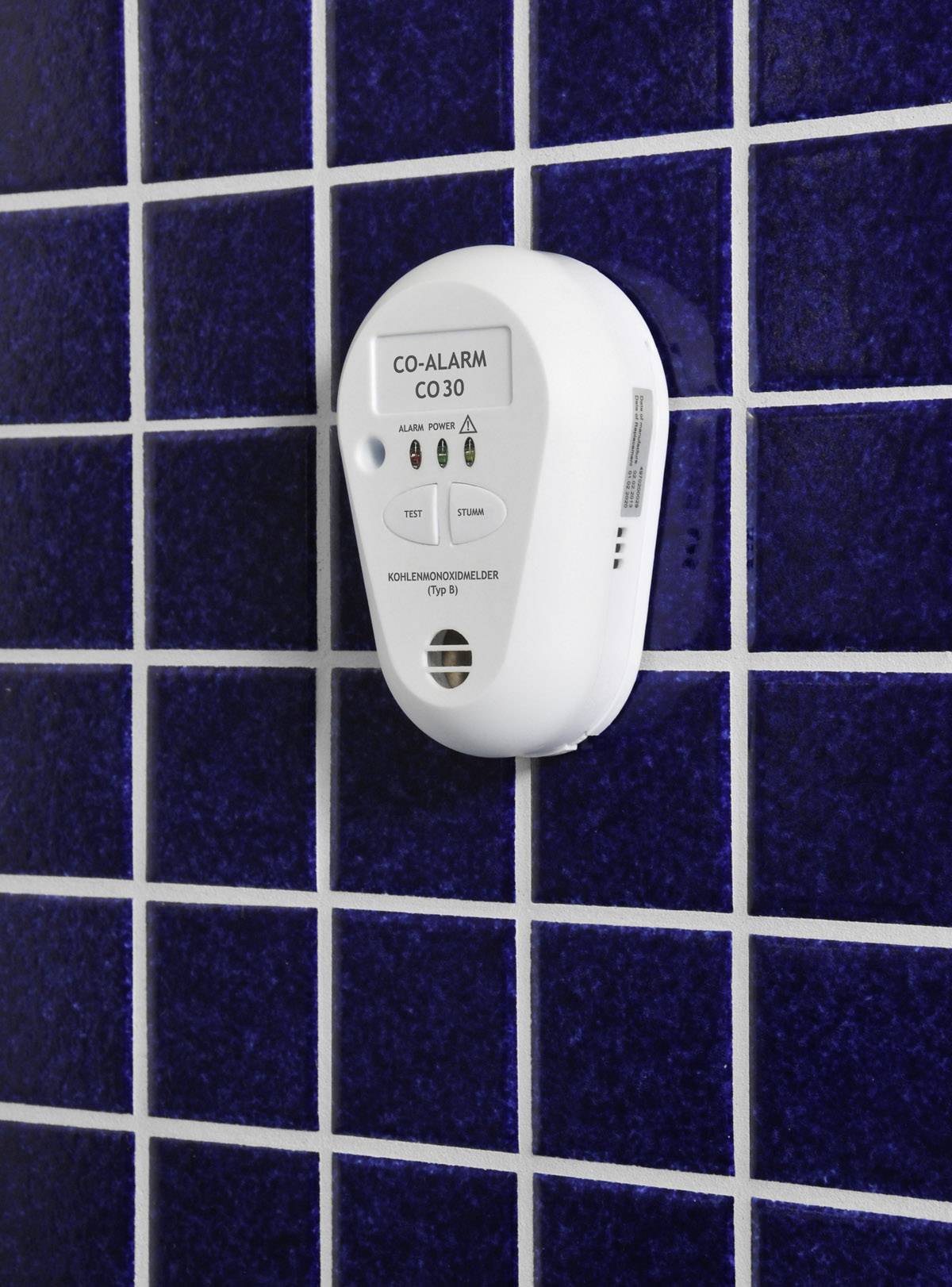PENTATECH CO30 Kohlenmonoxid-Melder inkl. 10 Jahres-Batterie batteriebetrieben detektiert Kohlenmonoxid