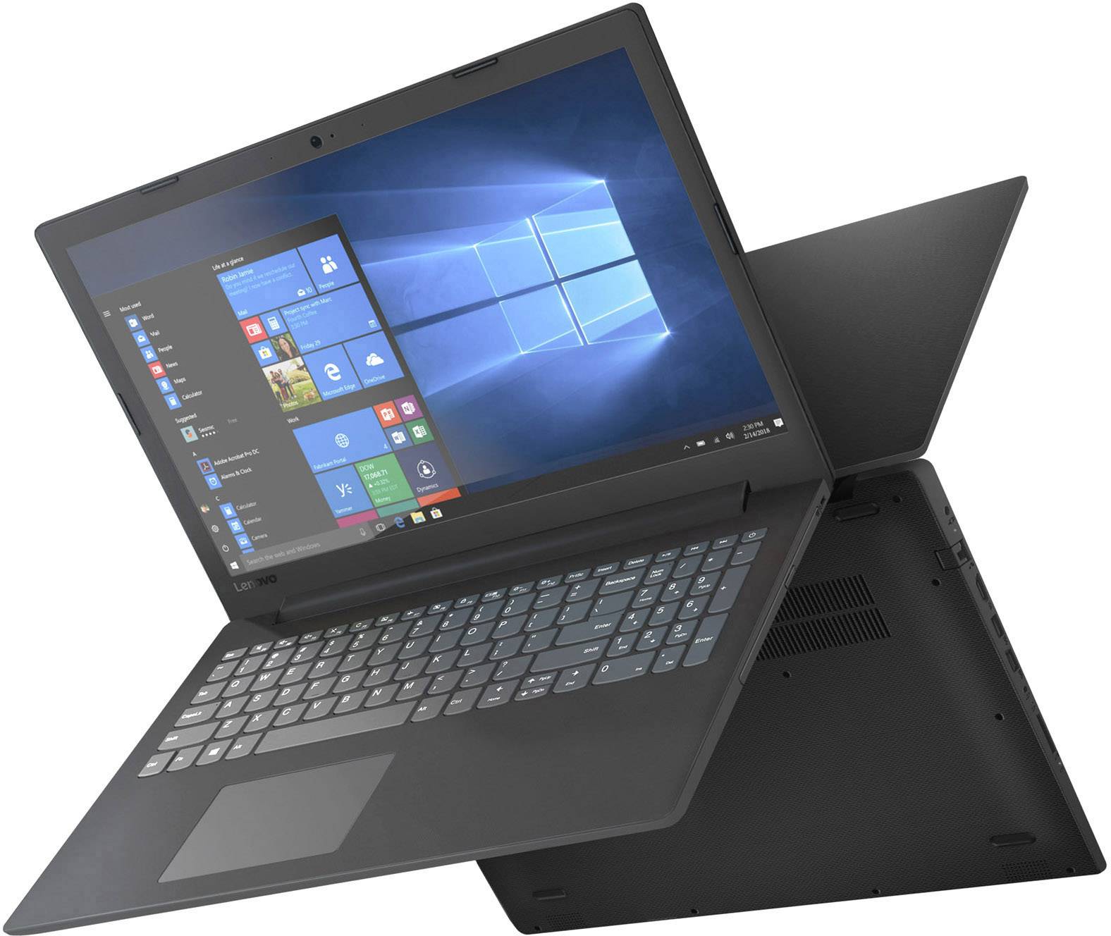 Lenovo V145 39.6cm (15.6 Zoll) Notebook AMD A4 A4-9125 8GB 1024GB HDD 256GB SSD AMD Radeon R3 Windows® 10 Home 64 Bit Schwarz