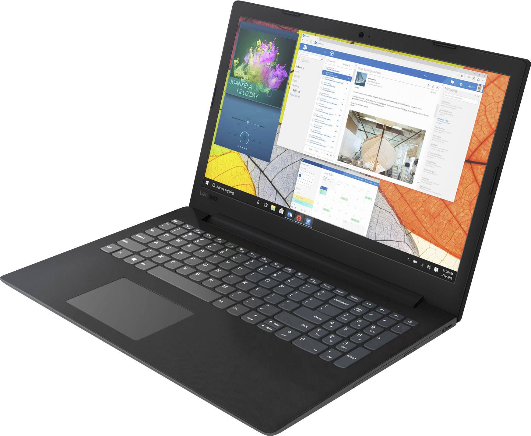 Lenovo V145 39.6cm (15.6 Zoll) Notebook AMD A4 A4-9125 8GB 1024GB HDD 256GB SSD AMD Radeon R3 Windows® 10 Home 64 Bit Schwarz