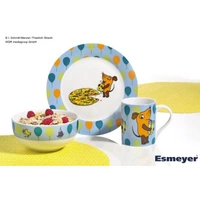 Esmeyer Kindergeschirr Sendung mit der Maus 302-087 Porzellan 3tlg. Esmeyer Kindergeschirr Sendung mit der Maus 302-087 Porzellan 3tlg.