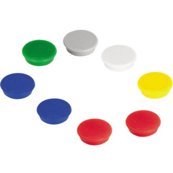 Franken Magnet (Ø) 24mm rund Mehrfarbig, Farbauswahl nicht möglich 10 St. HM20 99